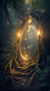 Mirror in a forest